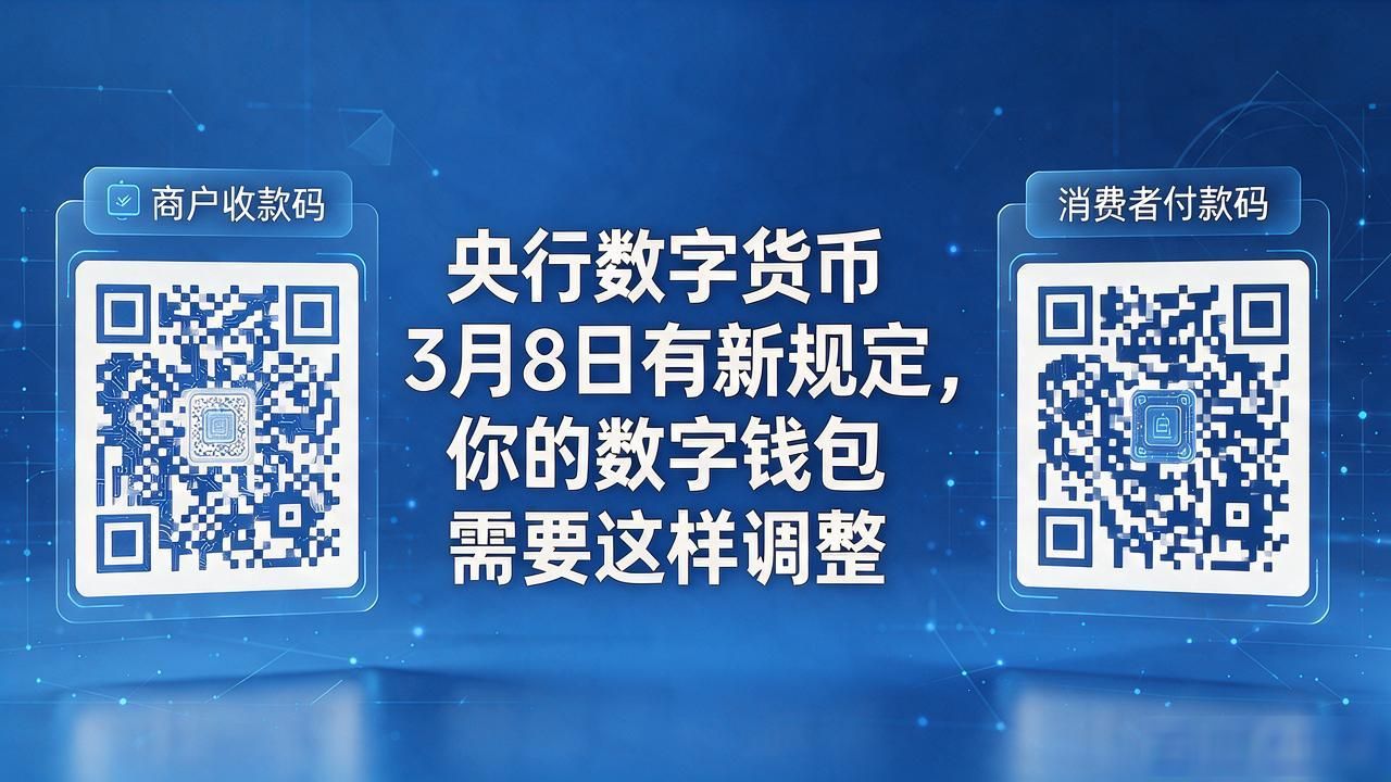 央行数字货币3月8日有新规定，你的数字钱包需要这样调整
