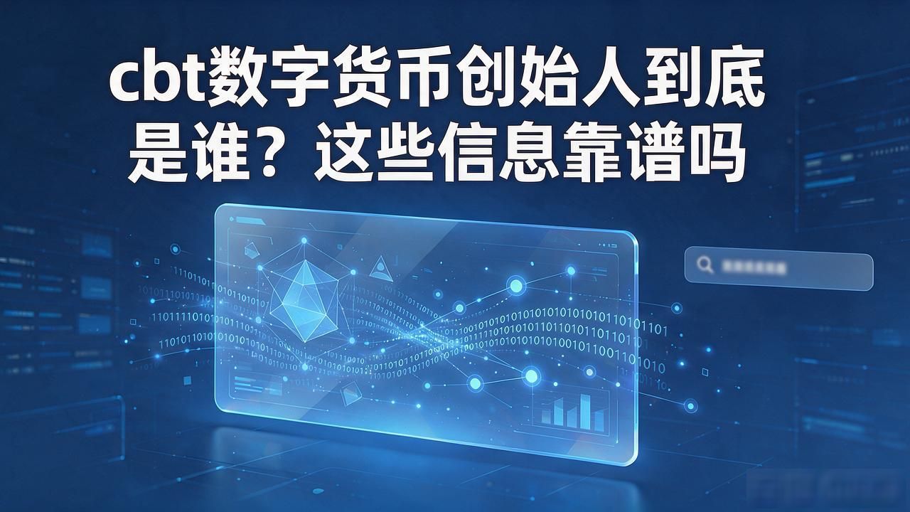 cbt数字货币创始人到底是谁？这些信息靠谱吗
