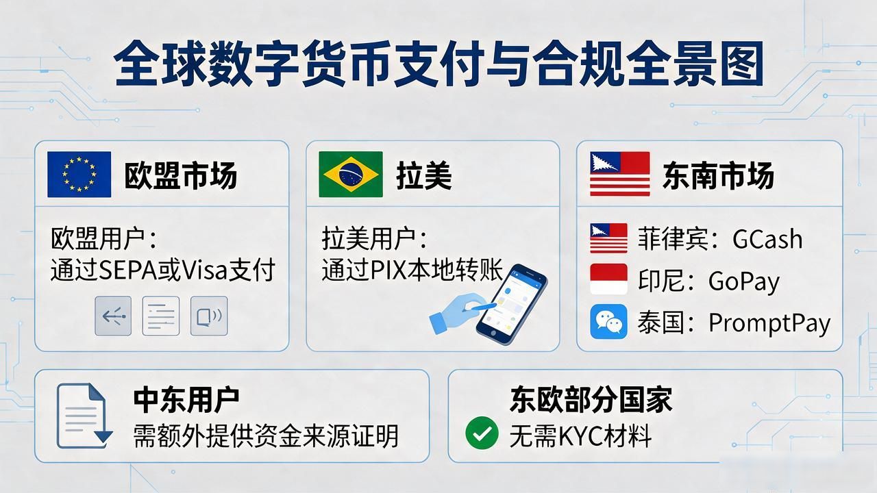 国外用户怎么买数字货币？海外购买渠道、支付方式和合规要点