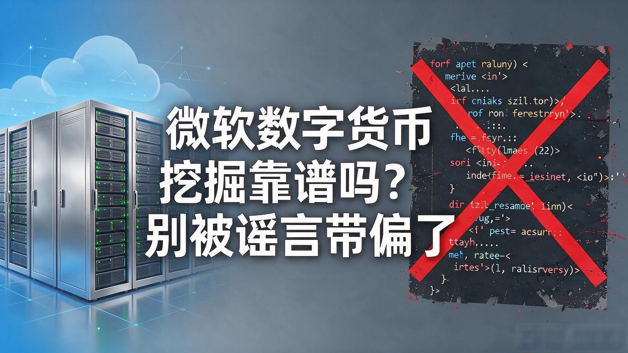 微软数字货币挖掘靠谱吗？别被谣言带偏了