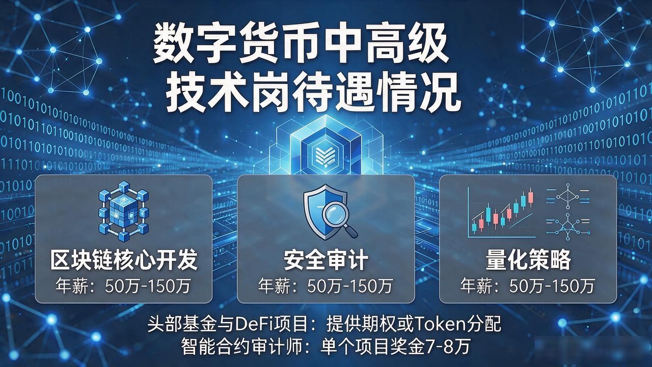 做数字货币月薪多少，不同岗位差距真不小