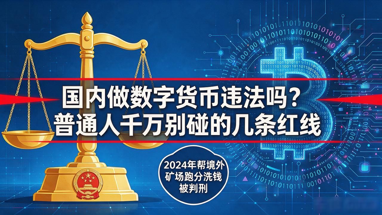 国内做数字货币违法吗？普通人千万别碰的几条红线