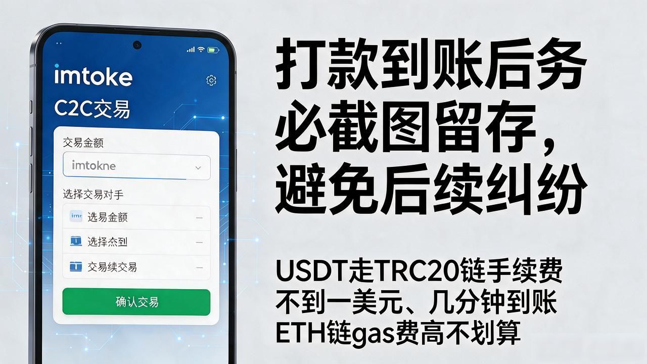 imtoken钱包怎么转成美金？C2C卖家实操流程