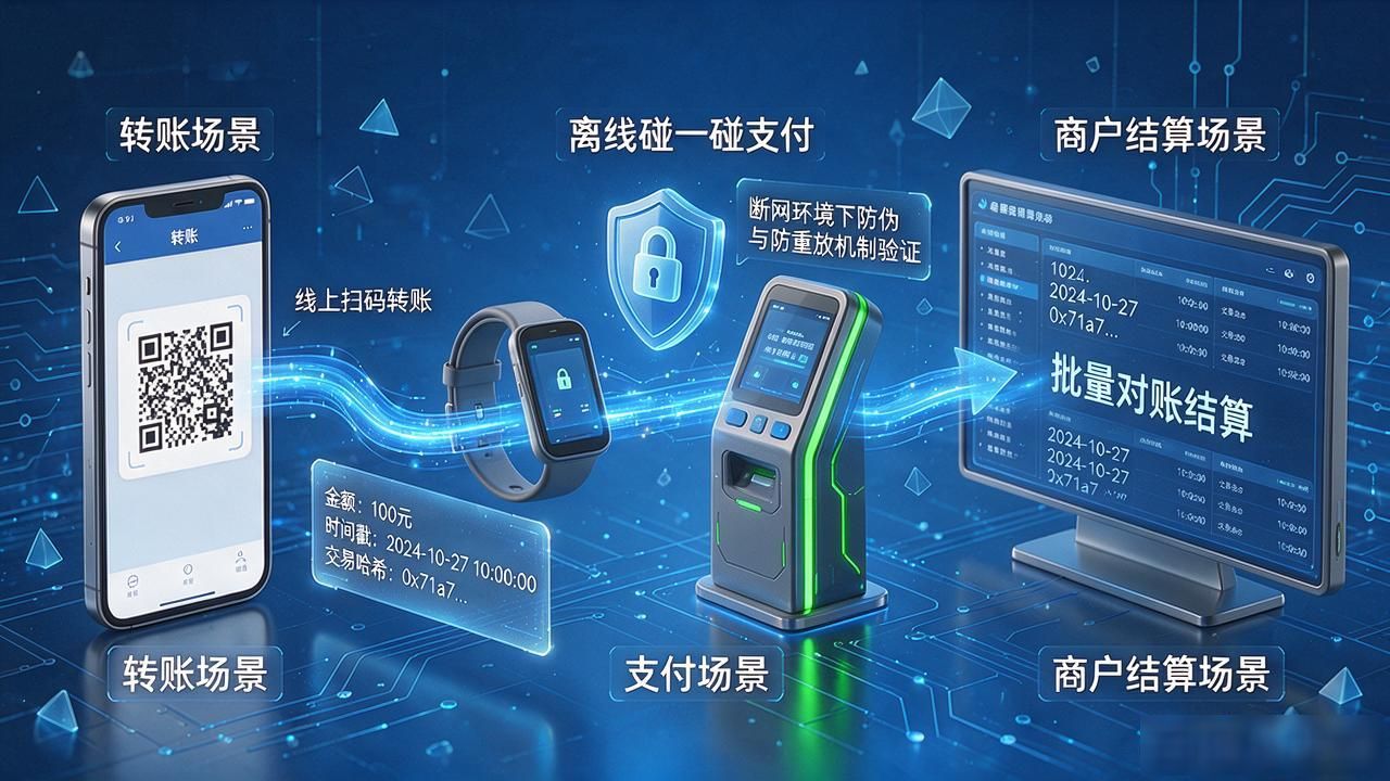 中国数字货币闭环测试全流程，一笔钱转完一圈要过几道关