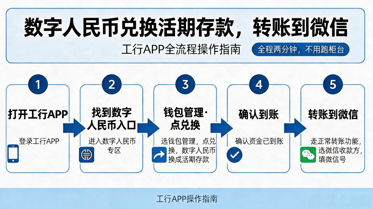 工行数字货币怎么提现到微信？这几步操作别搞错