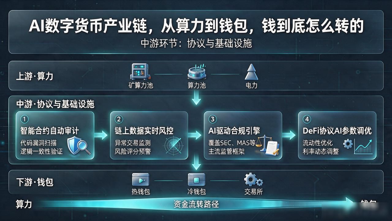 AI数字货币产业链，从算力到钱包，钱到底怎么转的