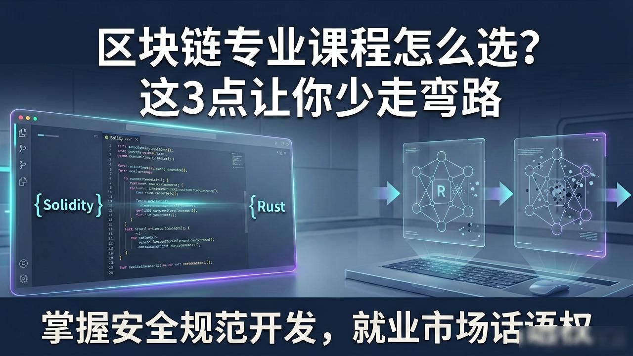 区块链专业课程怎么选？这3点让你少走弯路