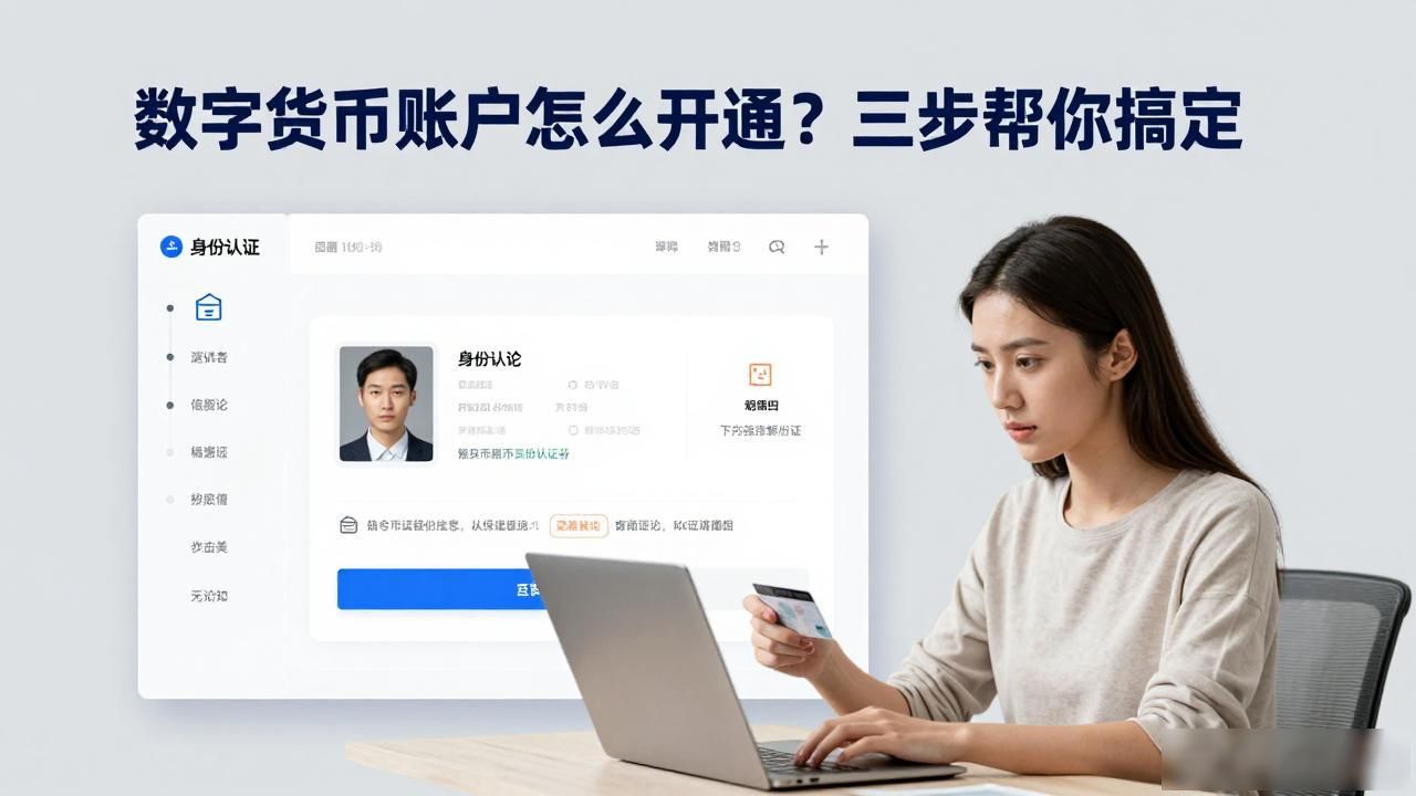 数字货币账户怎么开通？三步帮你搞定