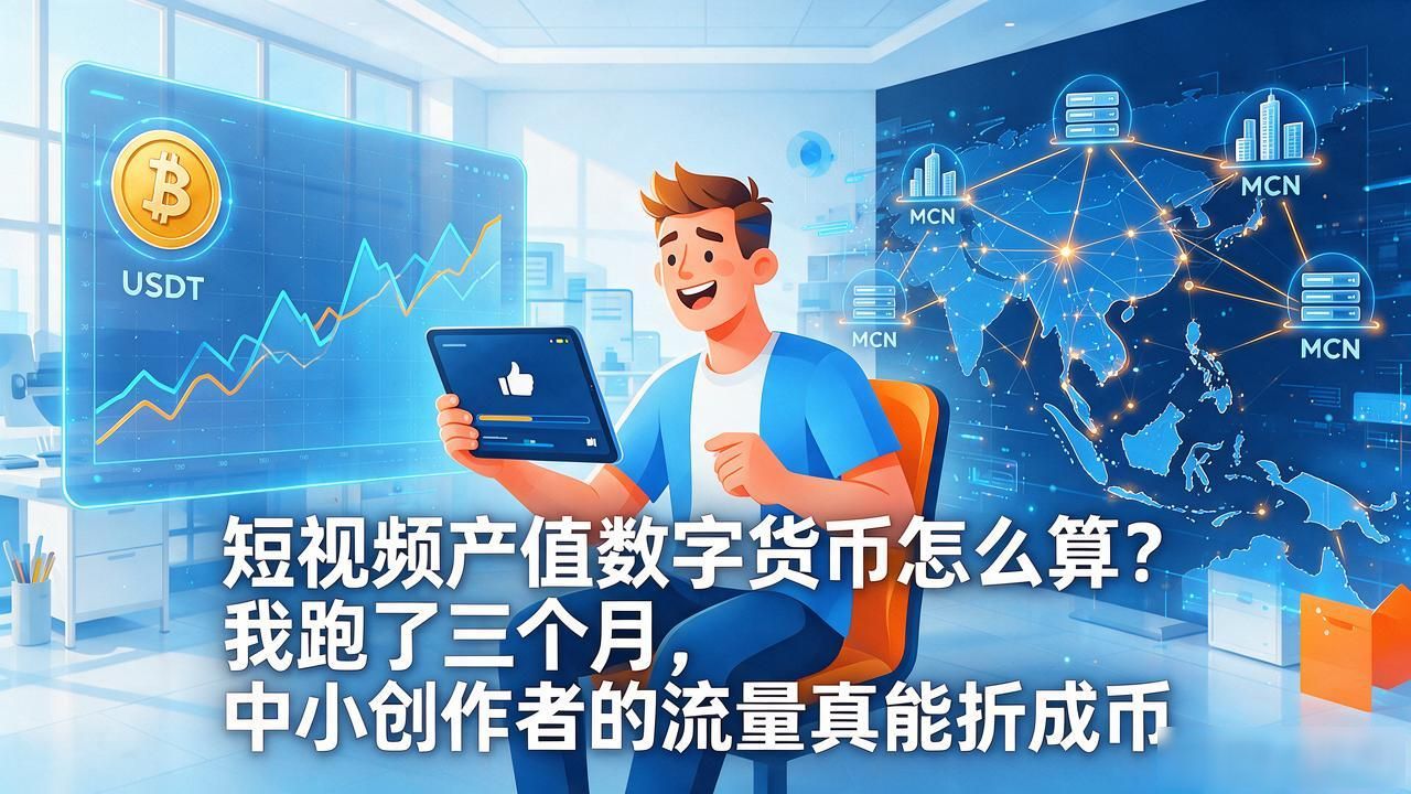 短视频产值数字货币怎么算？我跑了三个月，中小创作者的流量真能折成币