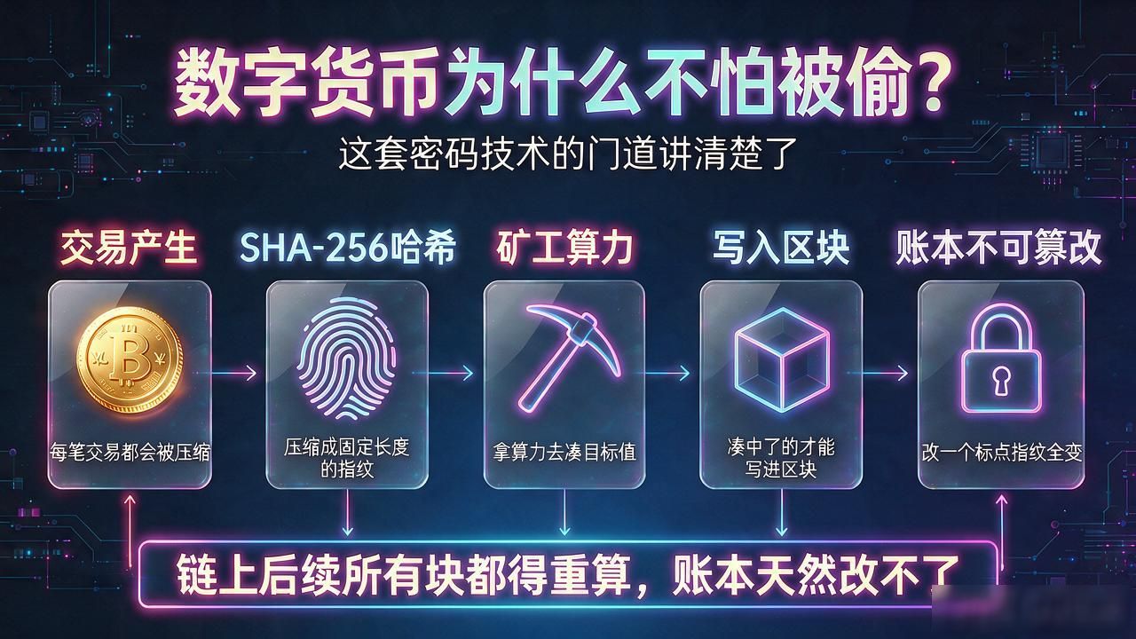 数字货币为什么不怕被偷？这套密码技术的门道讲清楚了