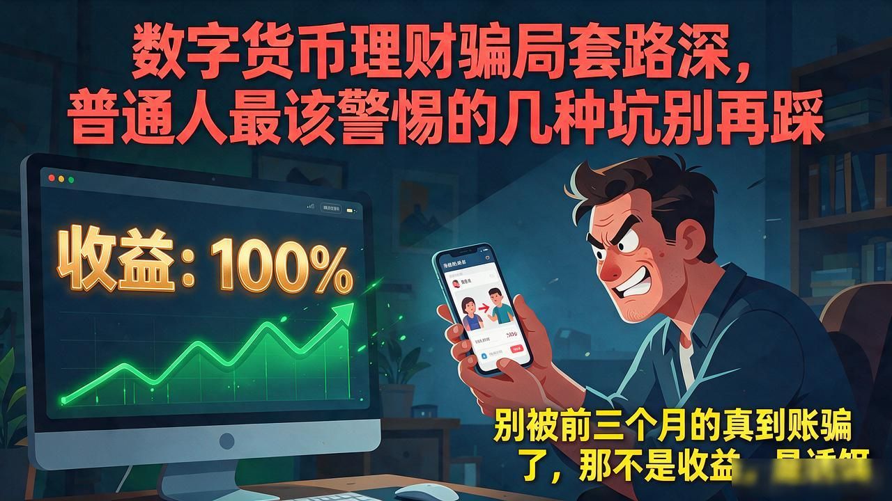 数字货币理财骗局套路深，普通人最该警惕的几种坑别再踩