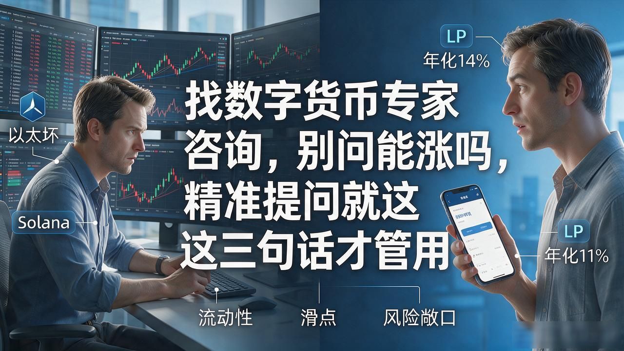 找数字货币专家咨询，别问能涨吗，精准提问就这三句话才管用