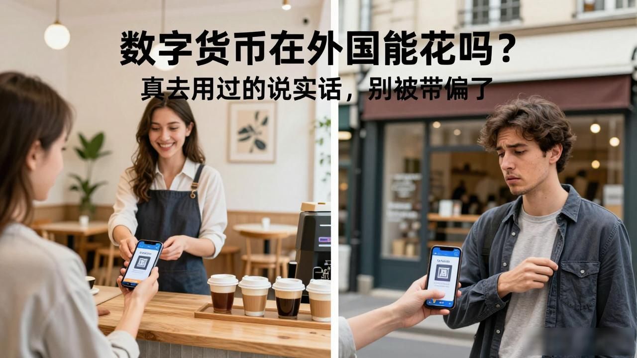 数字货币在外国能花吗？真去用过的说实话，别被带偏了