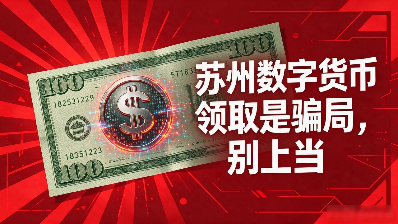 苏州数字货币"领取"是骗局，别上当