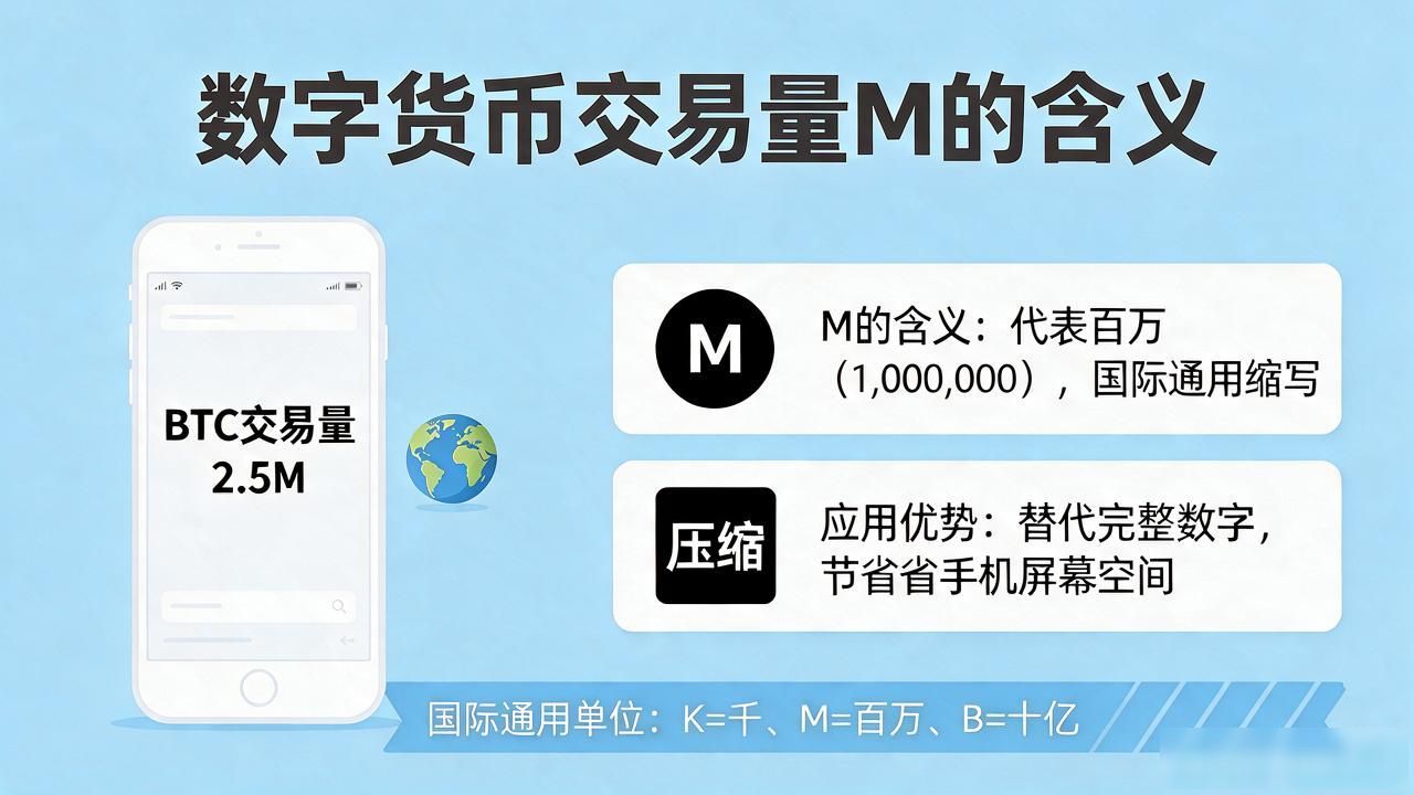 数字货币交易量里的M到底是什么意思？