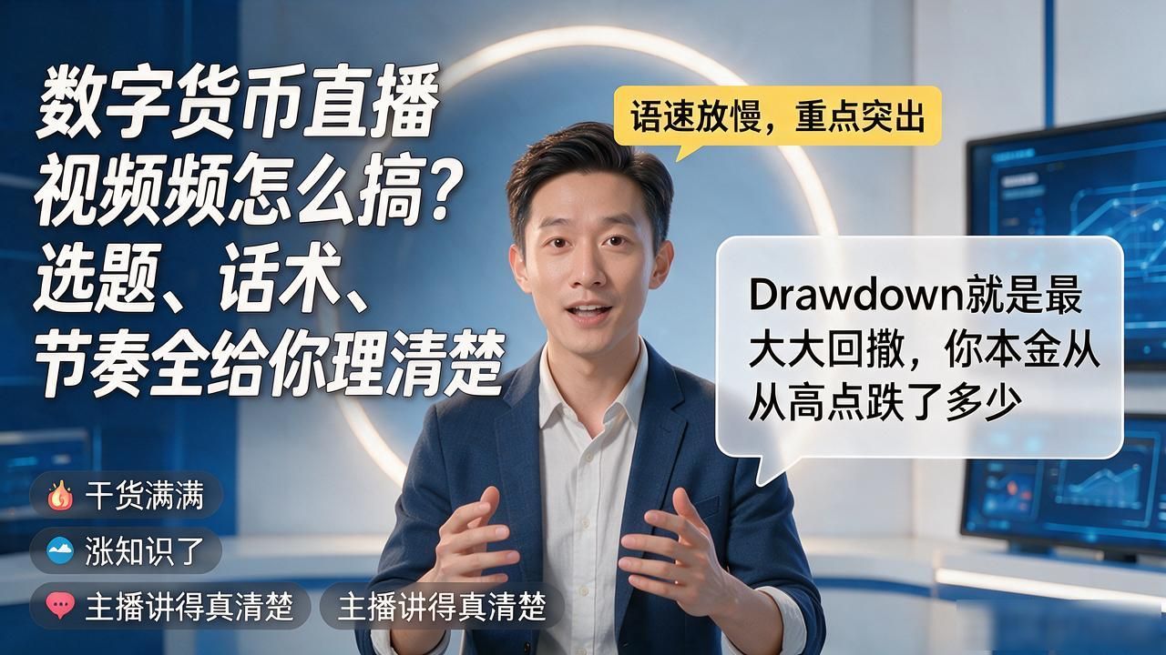数字货币直播视频怎么搞？选题、话术、节奏全给你理清楚