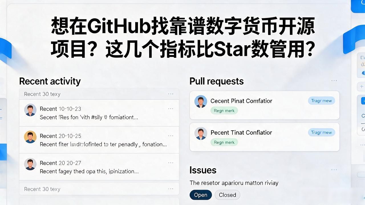 想在GitHub找靠谱数字货币开源项目？这几个指标比Star数管用