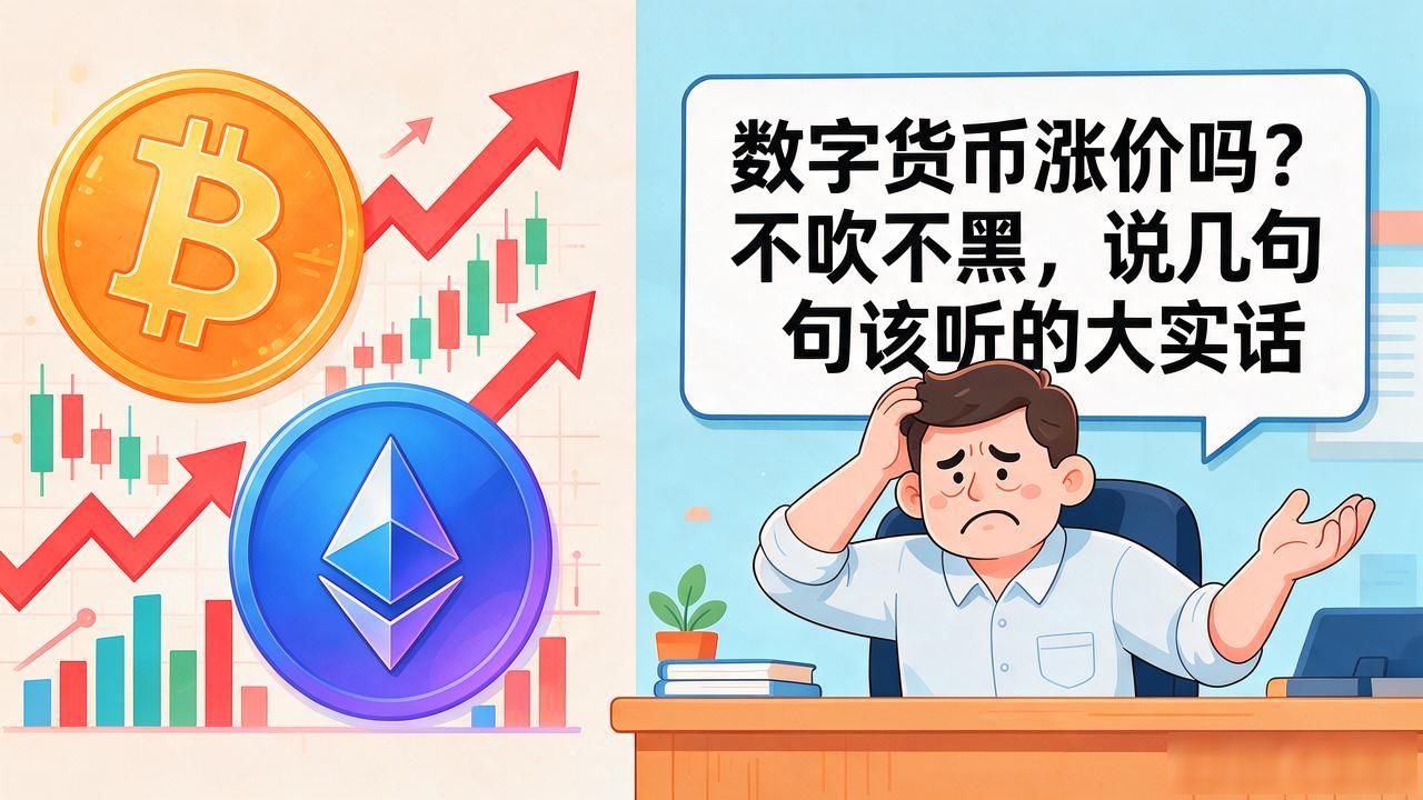 数字货币涨价吗？不吹不黑，说几句该听的大实话