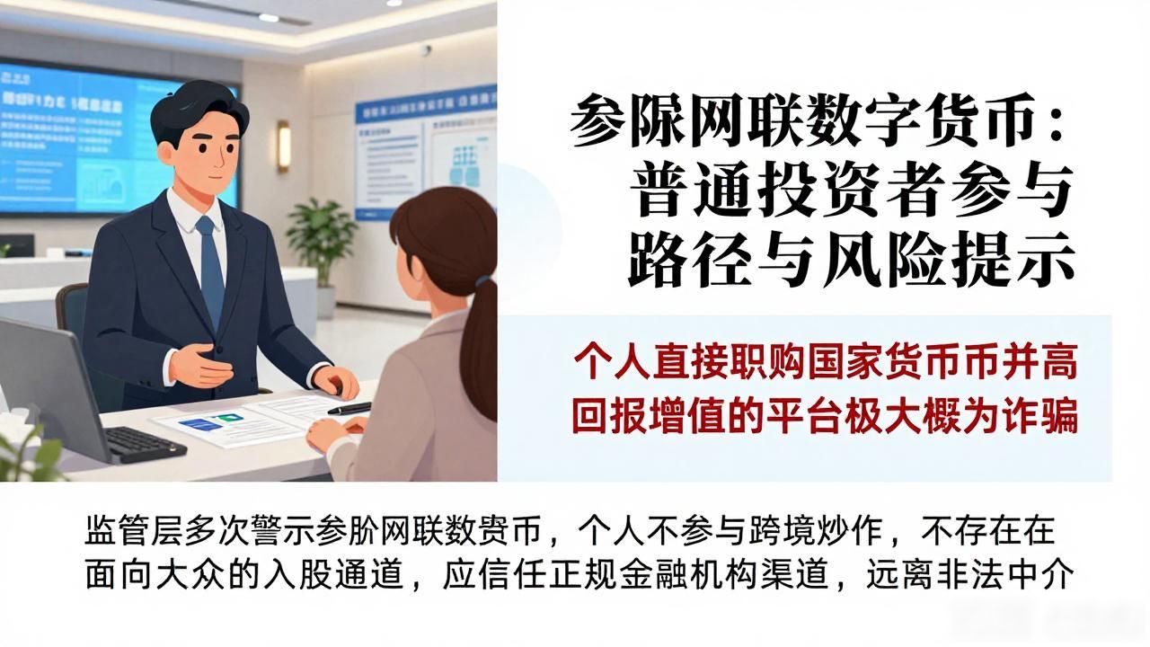 参股网联数字货币：普通投资者参与路径与风险提示