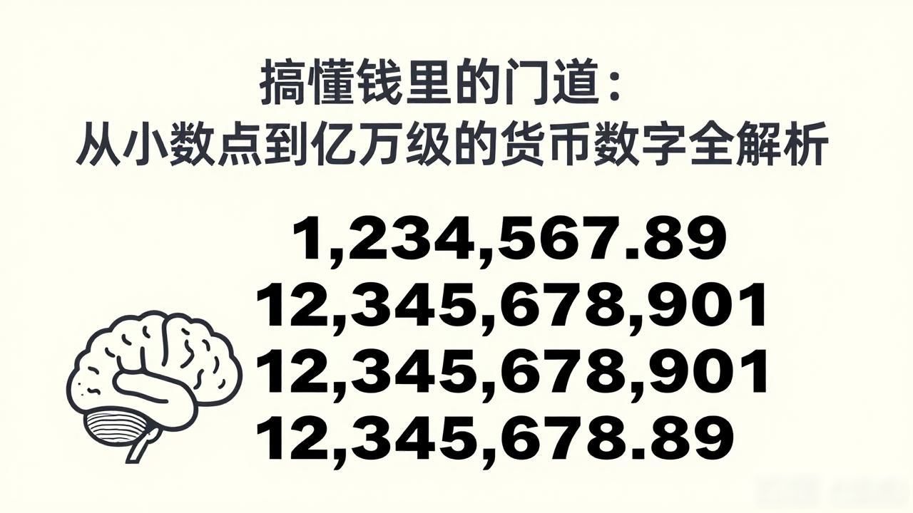 搞懂钱里的门道：从小数点到亿万级的货币数字全解析