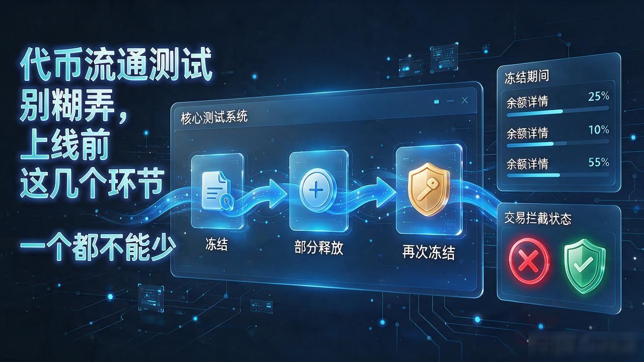 代币流通测试别糊弄，上线前这几个环节一个都不能少