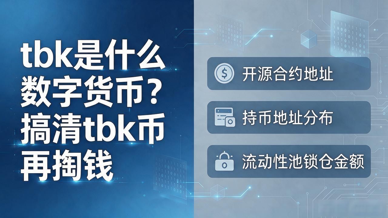 tbk是什么数字货币？搞清tbk币再掏钱