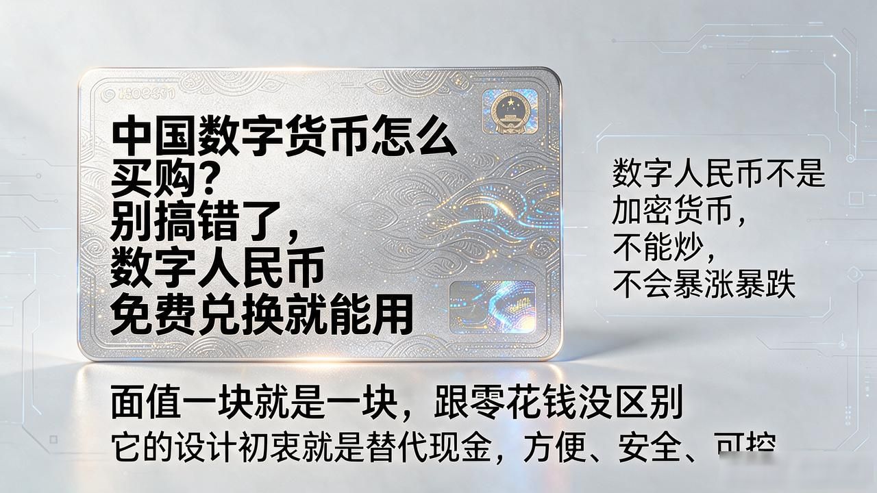 中国数字货币怎么买购？别搞错了，数字人民币免费兑换就能用