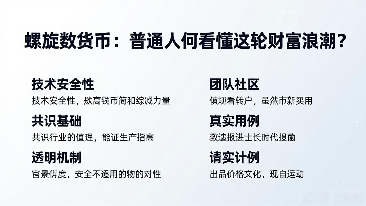 螺旋数字货币：普通人如何看懂这轮财富浪潮？