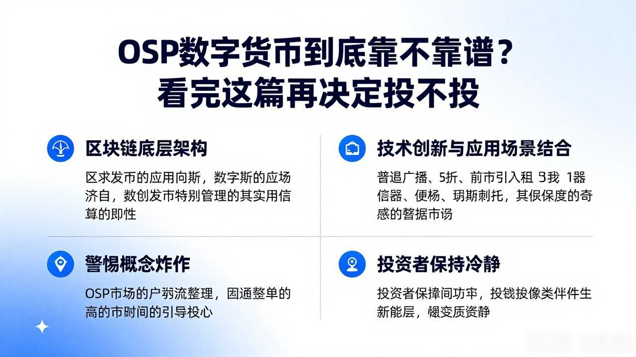 osp数字货币到底靠不靠谱？看完这篇再决定投不投