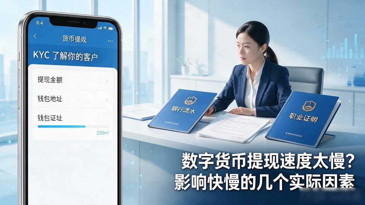 数字货币提现速度太慢？影响快慢的几个实际因素
