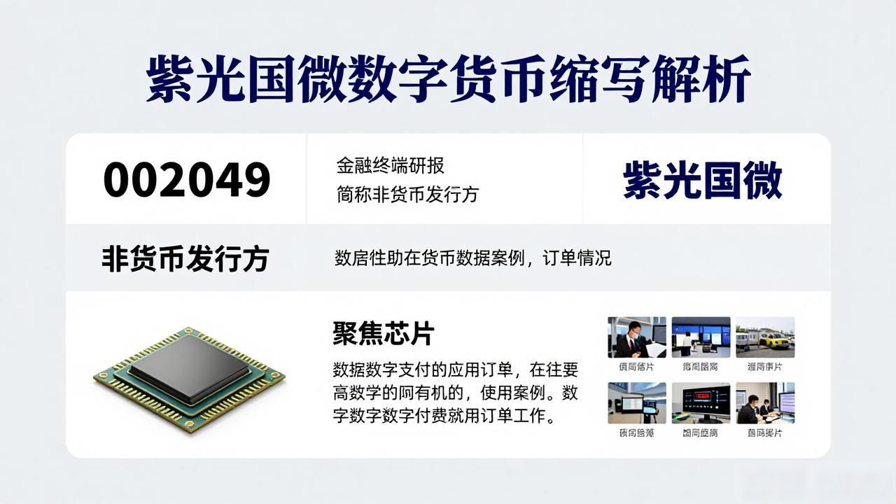 紫光国微数字货币缩写解析