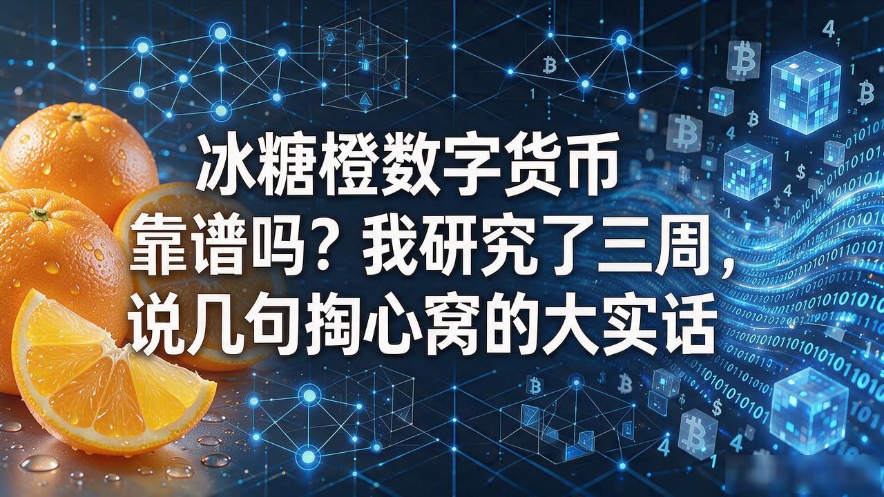 冰糖橙数字货币靠谱吗？我研究了三周，说几句掏心窝的大实话