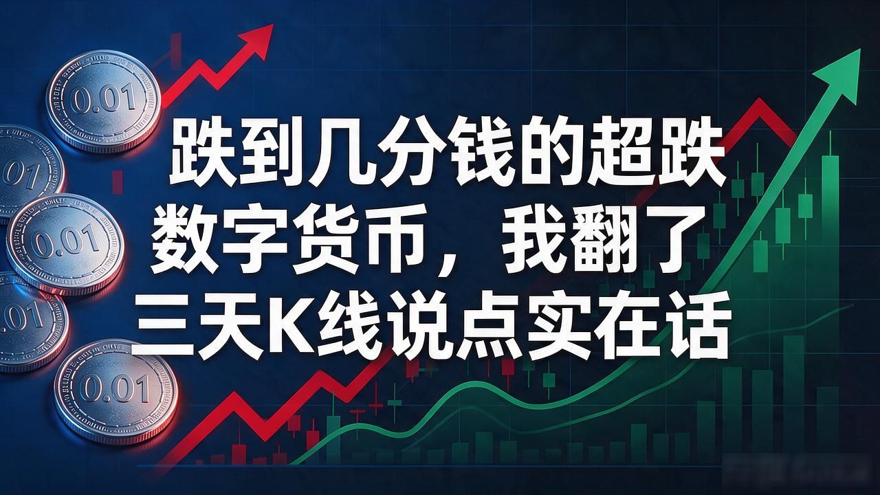 跌到几分钱的超跌数字货币，我翻了三天K线说点实在话