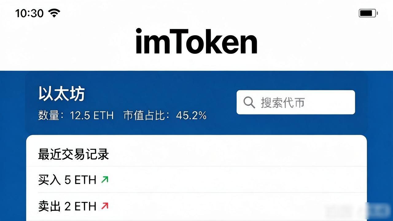imtoken怎么查资产？打开钱包首页就能看到，入口很简单