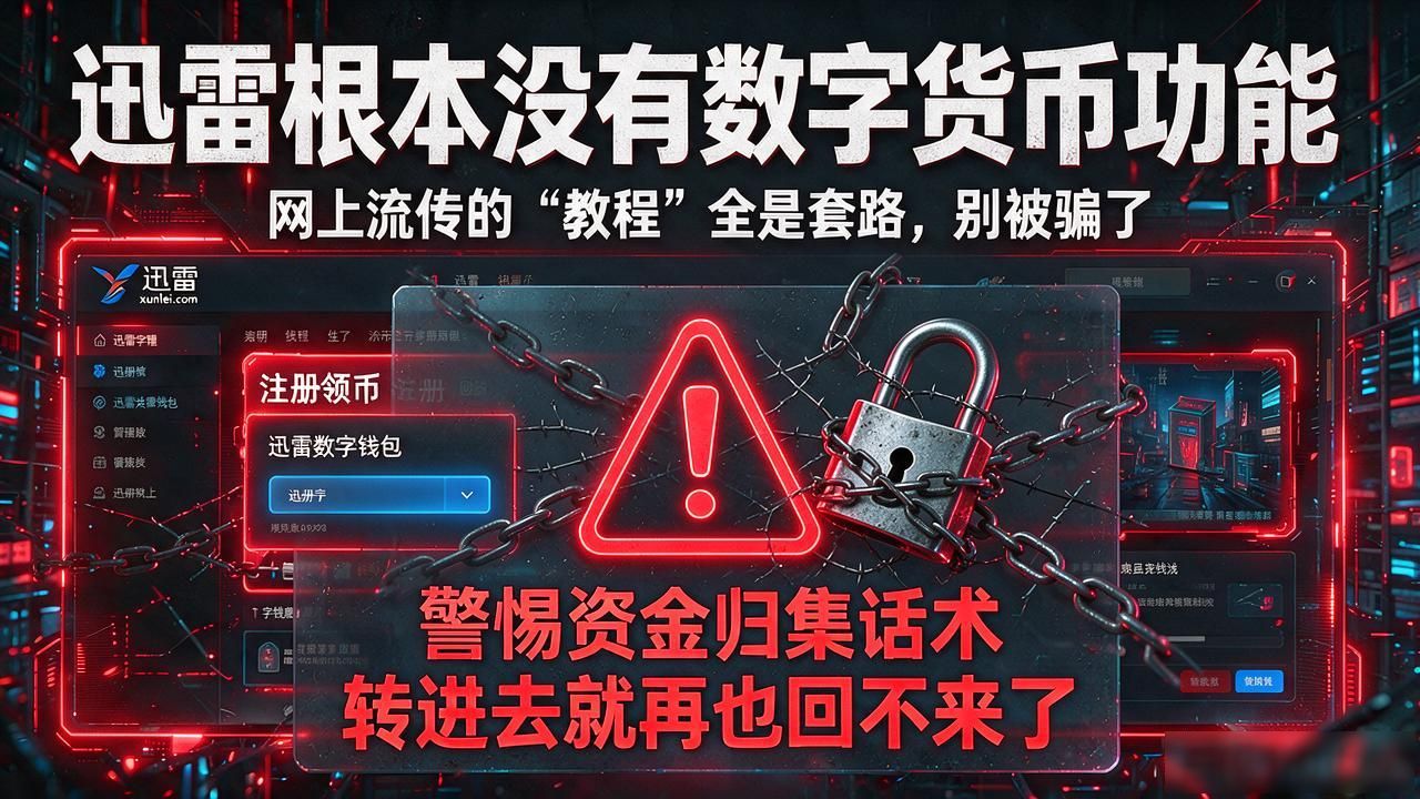迅雷根本没有数字货币功能，网上流传的"教程"全是套路，别被骗了