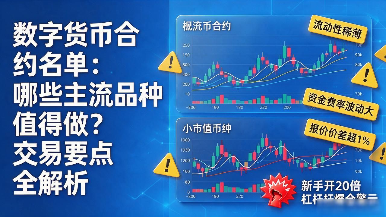 数字货币合约名单：哪些主流品种值得做？交易要点全解析