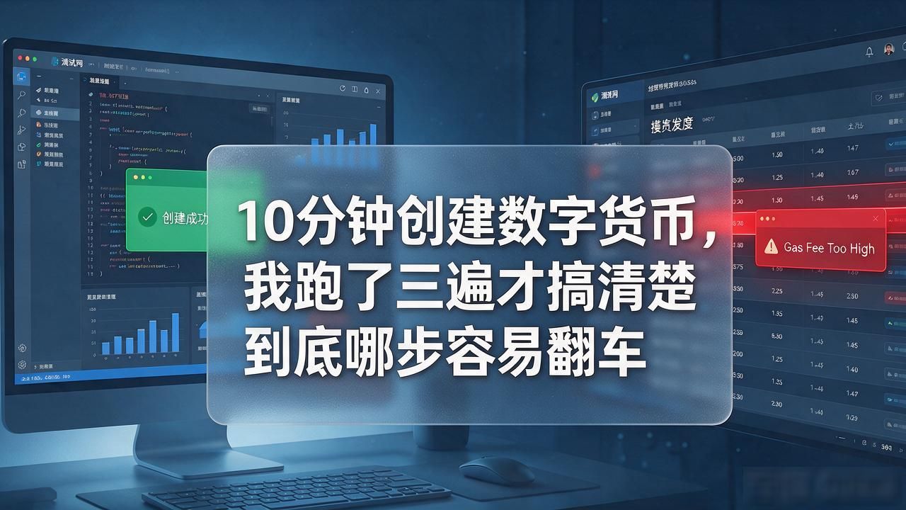 10分钟创建数字货币，我跑了三遍才搞清楚到底哪步容易翻车