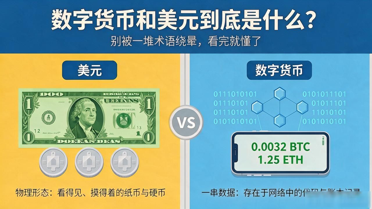 数字货币和美元到底是什么？别被一堆术语绕晕，看完就懂了