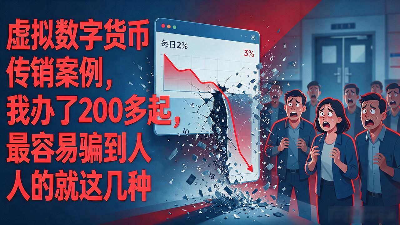 虚拟数字货币传销案例，我办了200多起，最容易骗到人的就这几种