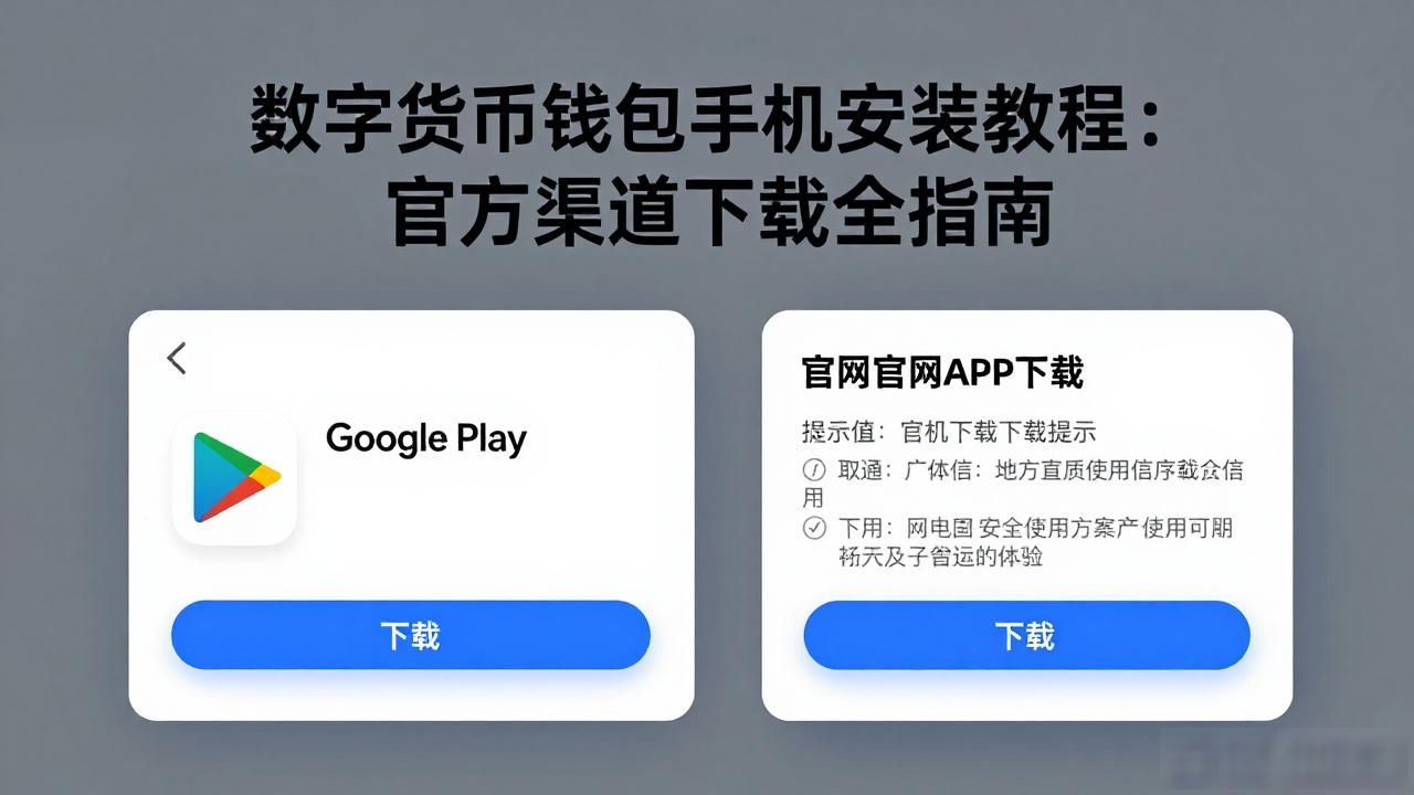 数字货币钱包手机安装教程：官方渠道下载全指南
