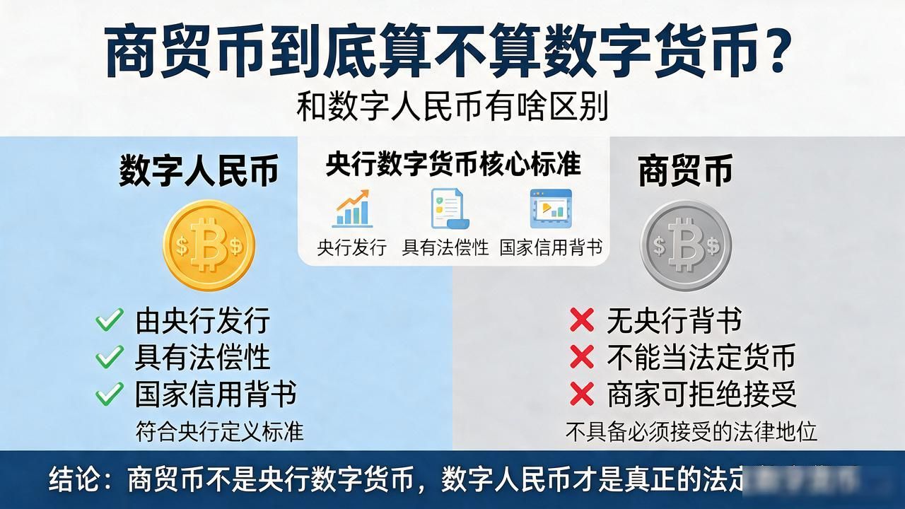 商贸币到底算不算数字货币？和数字人民币有啥区别
