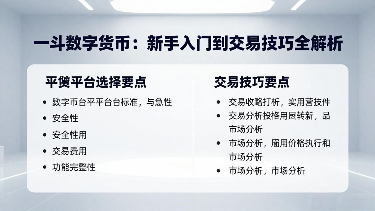 一斗数字货币：新手入门到交易技巧全解析