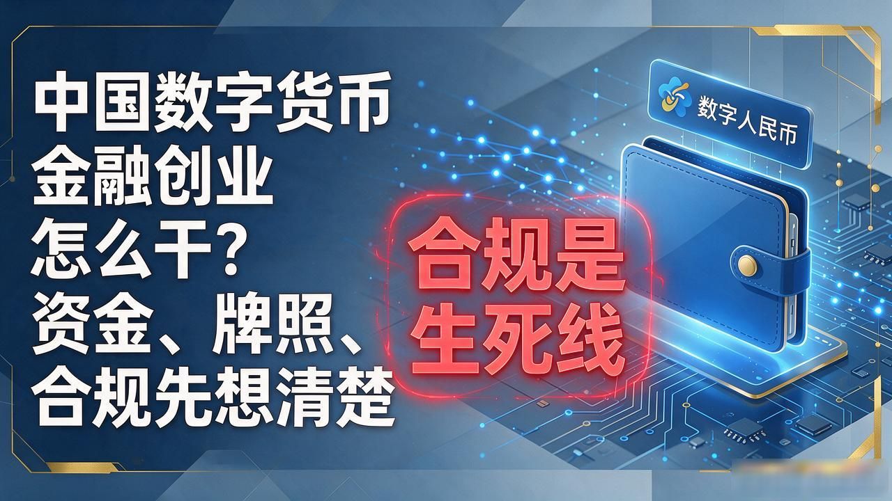 中国数字货币金融创业怎么干？资金、牌照、合规先想清楚