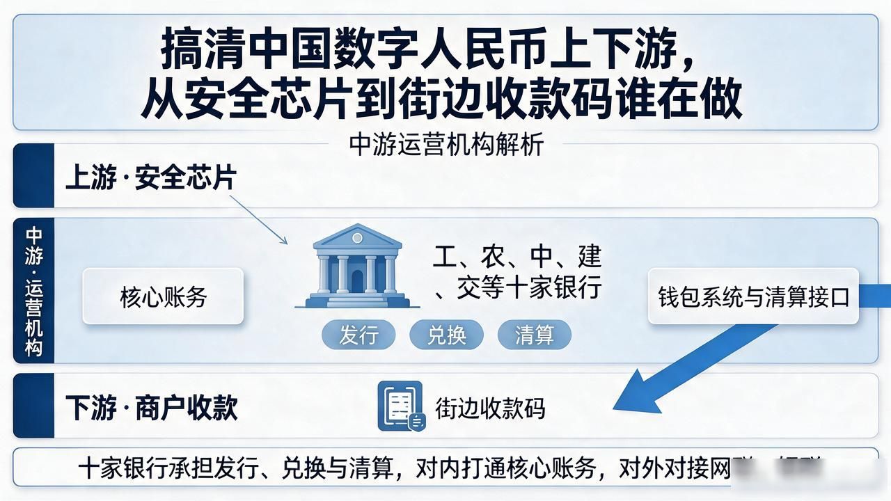 搞清中国数字人民币上下游，从安全芯片到街边收款码谁在做