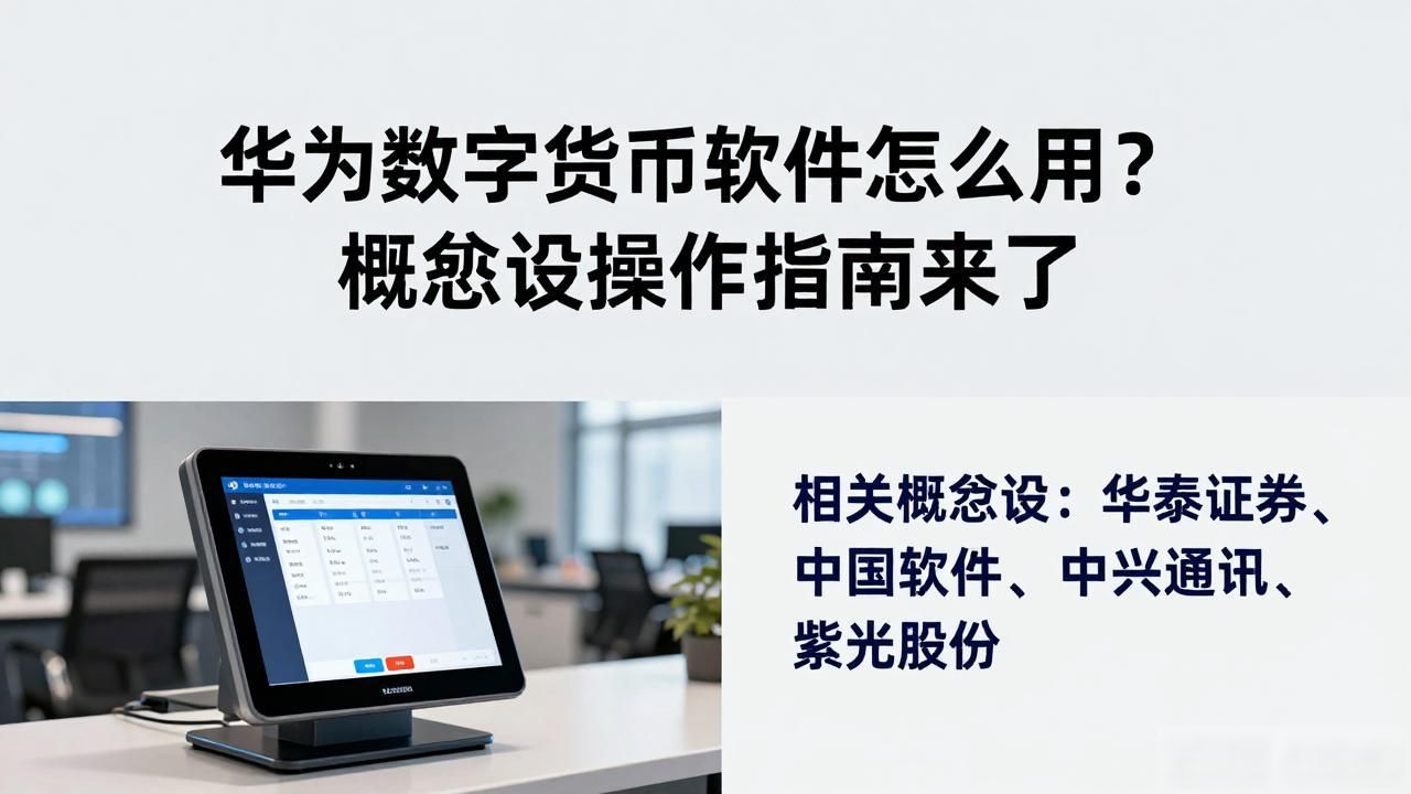华为数字货币软件怎么用？概念股操作指南来了