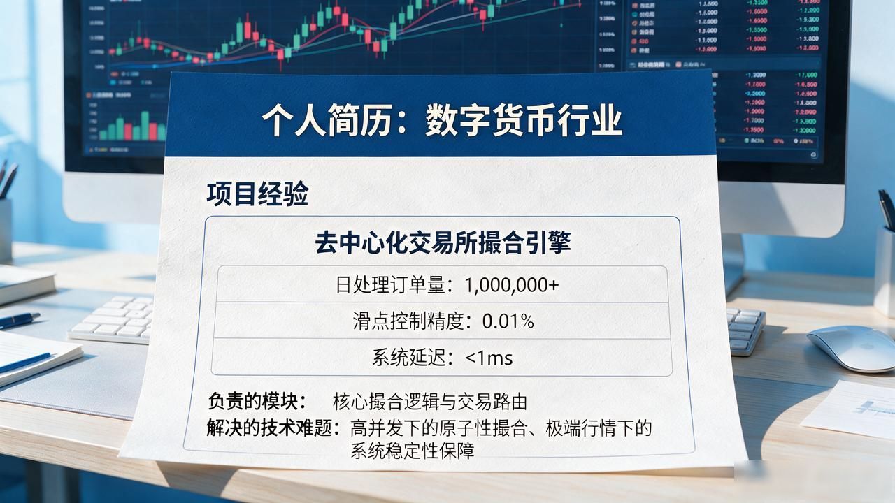 数字货币行业求职简历怎么搭？逐段拆解时长祥这份参考范本