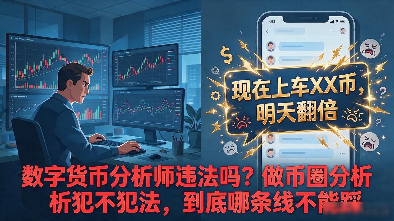 数字货币分析师违法吗？做币圈分析犯不犯法，到底哪条线不能踩