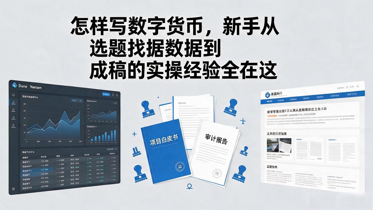 怎样写数字货币，新手从选题找数据到成稿的实操经验全在这