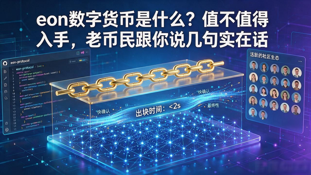 eon数字货币是什么？值不值得入手，老币民跟你说几句实在话