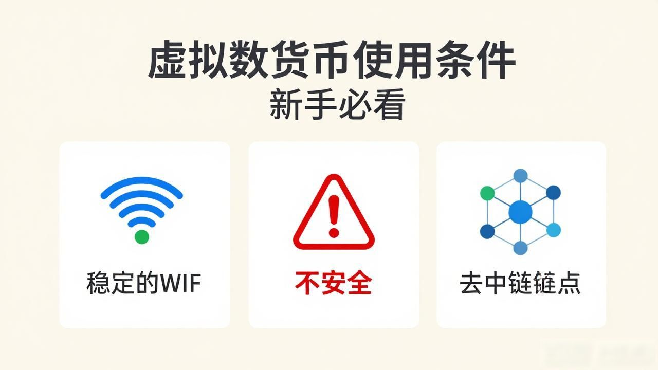 虚拟数字货币使用条件 新手必看